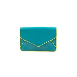 Bobbi Chicago Teal Belmont Business Card Case